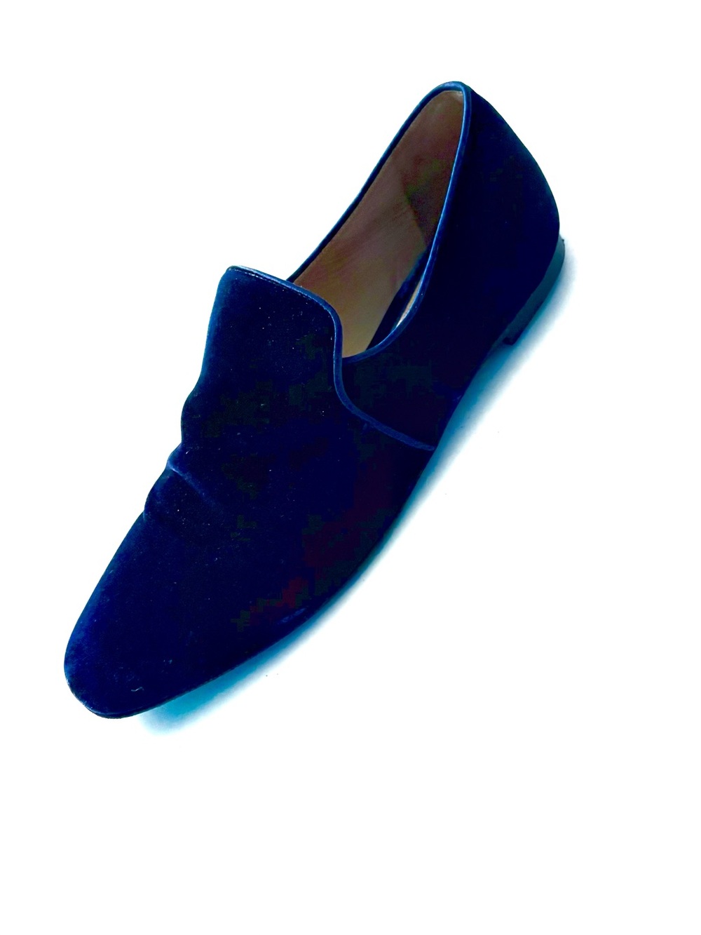 THE ROW
Alys Velvet Loafers, navy